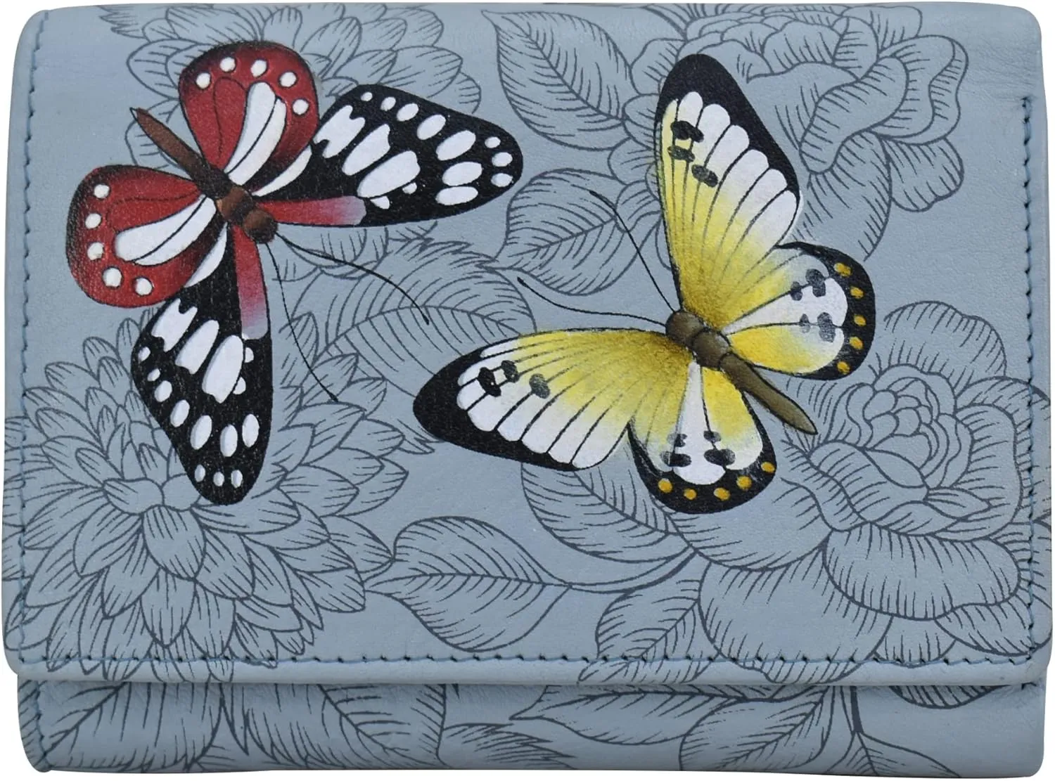 Anna by Anuschka Hand Painted Women’s Leather Ladies Three Fold Wallet