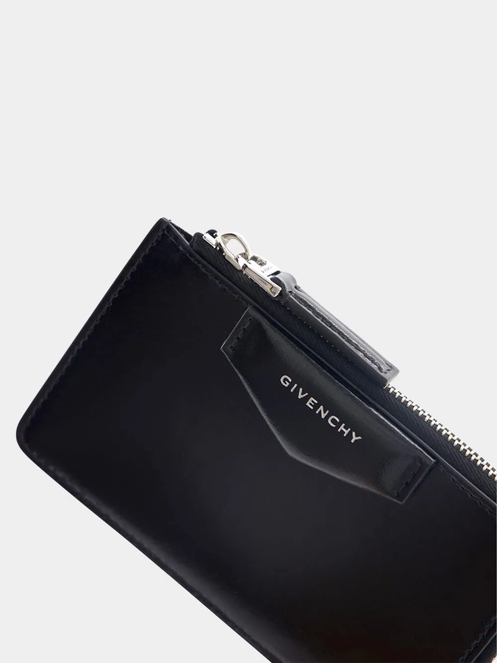 Antigona Zipped Leather Card Holder