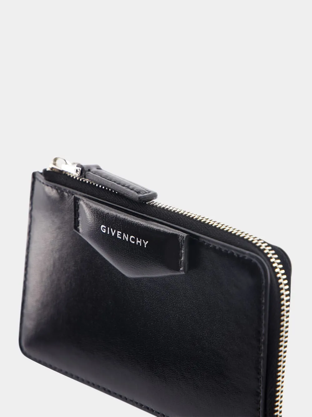 Antigona Zipped Leather Card Holder