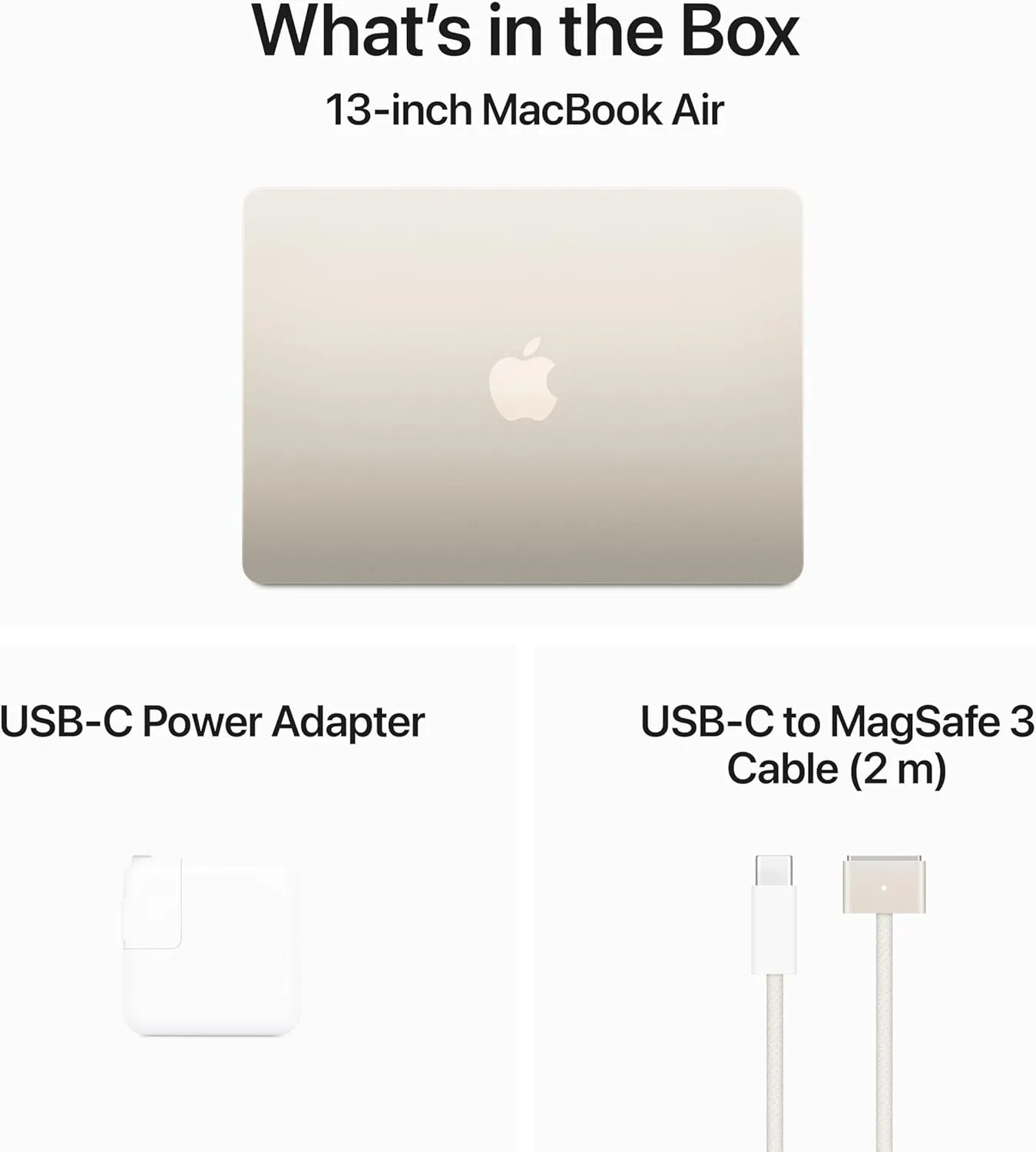 Apple 2024 MacBook Air 13-inch Laptop with M3 chip: Built for Apple Intelligence, 13.6-inch Liquid Retina Display, 16GB Unified Memory, 512GB SSD Storage, Backlit Keyboard, Touch ID; Starlight