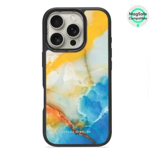 Aqua Sunlight - iPhone 16 Pro Frosted Black Bumper MagSafe Case