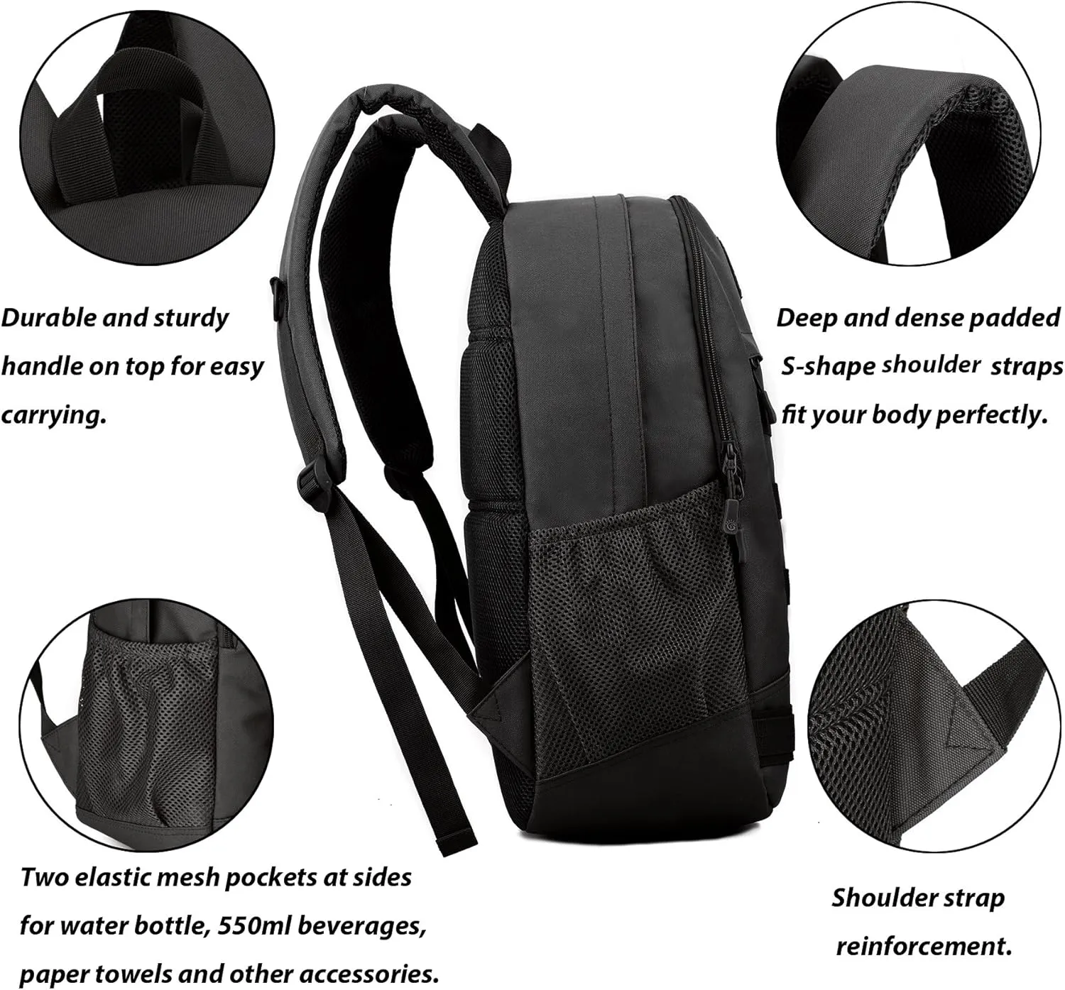 ArcEnCiel 35L Motorcycle Backpack Tactical Military Bag Army Assault Pack Rucksacks with Patch - Rain Cover Included