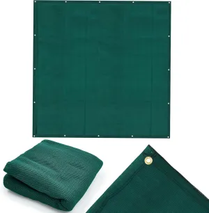 Archery Backstop Heavy Duty Green Archery Back Stop Netting Reinforced Net, 10 x 10 ft