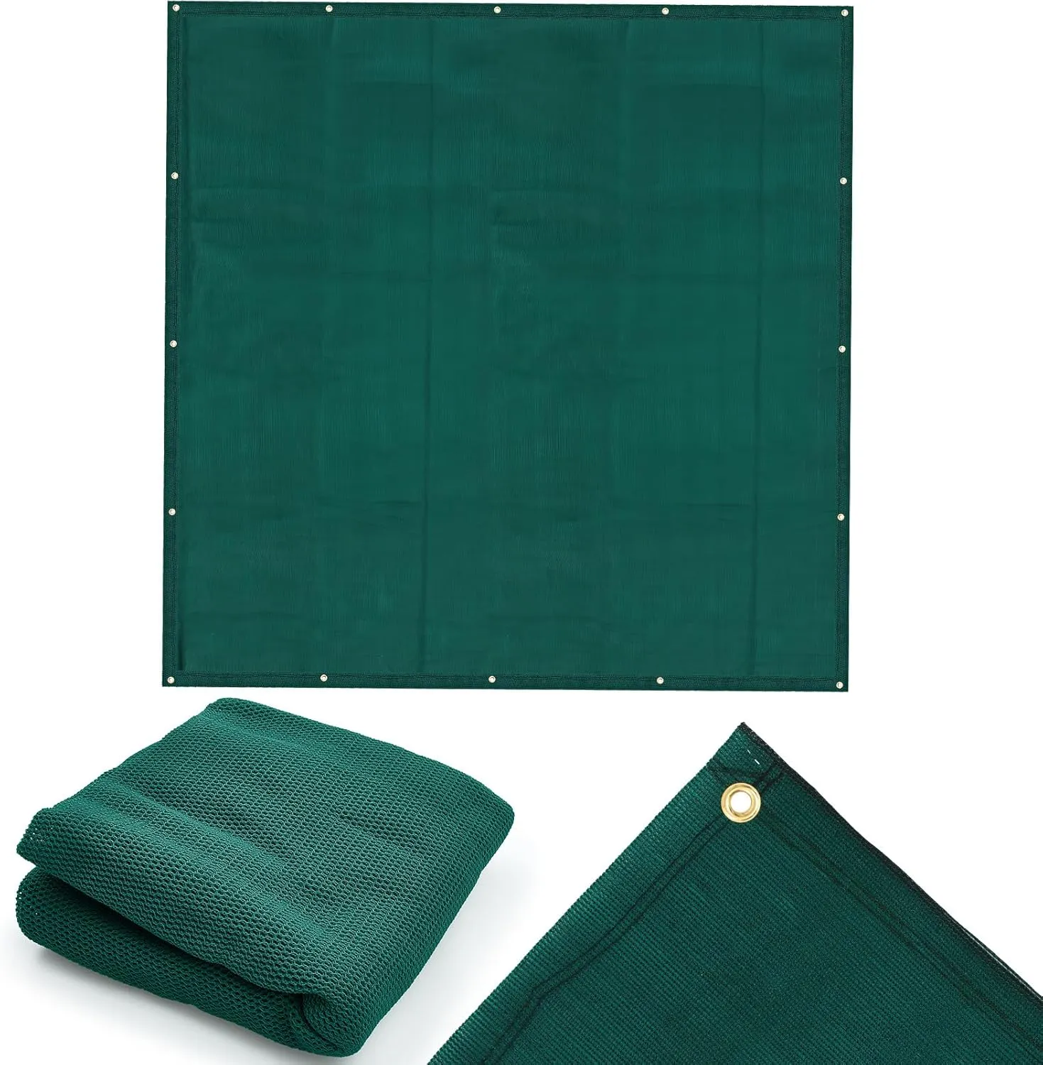 Archery Backstop Heavy Duty Green Archery Back Stop Netting Reinforced Net, 10 x 10 ft