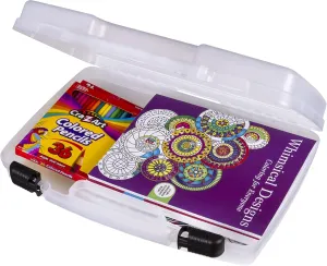 ArtBin 8017AB 17 inch Quick View Carrying Case, Portable Art & Craft Organizer with Handle, [1] Plastic Storage Case, Translucent