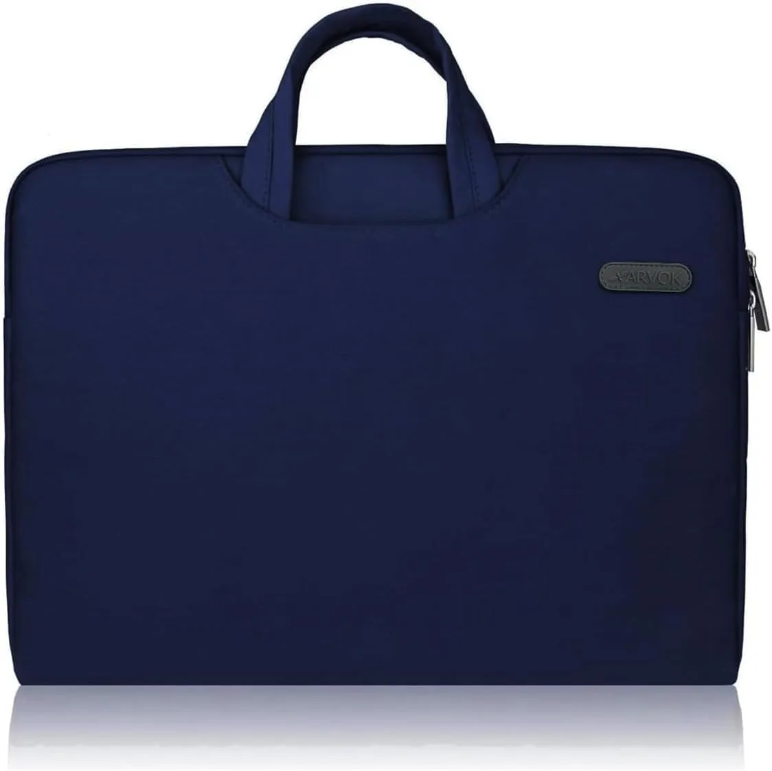 ARVOK 17 17.3 Inch Water-resistant Canvas Fabric Laptop Sleeve With Handle&Zipper Pocket/Notebook Computer Case/Ultrabook Carrying Bag for HP/Dell/A sus/Acer/Samsung, Black