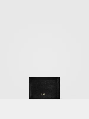 Ash Card Wallet in Black & Gold