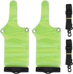 ASHATA Portable Two Way Radio Waterproof Rainproof Bag Case Pouch Compatible,2PCS Portable Radio Waterproof Case Bag for walkie Talkie UV5R/UV82/BF-88