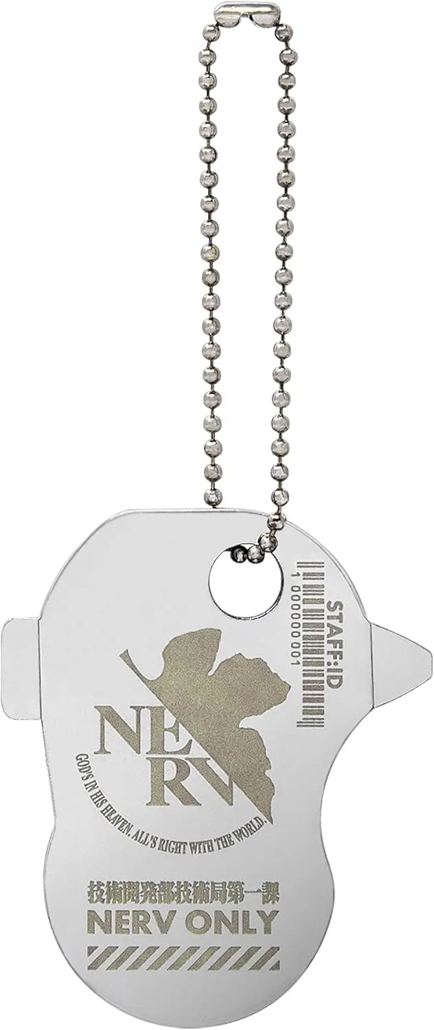 A.T.FIELD Key Tool NERV Model ATF-408 Keychain Multitool Japanese Gift Dog tag Multi Tools Made in Japan