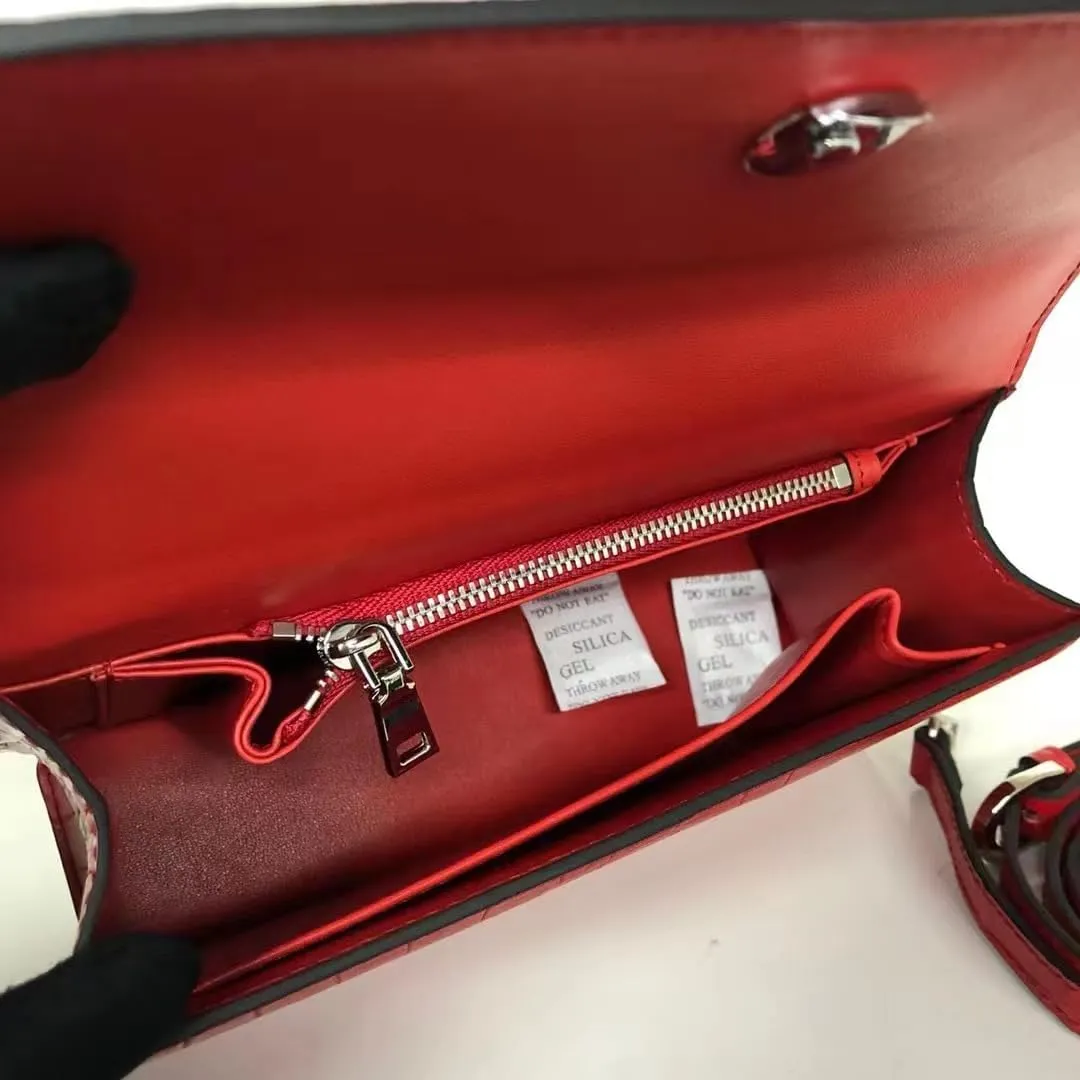 Authentic Real Crocodile Belly Skin Women Small Purse Female Mini Handbag Genuine Alligator Leather Lady Cross Shoulder Bag