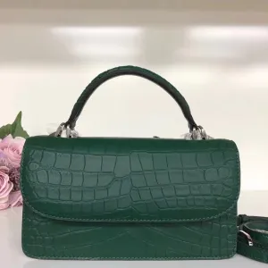 Authentic Real Crocodile Belly Skin Women Small Purse Female Mini Handbag Genuine Alligator Leather Lady Cross Shoulder Bag
