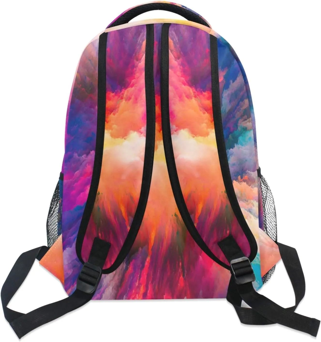 AUUXVA Backpack Colorful Abstract Cloud School Shoulder Bag Large Waterproof Durable Bookbag Laptop Daypack for Students Teens Girls Boys Elementary