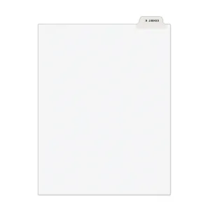 Avery® Avery-Style Preprinted Legal Bottom Tab Divider, 26-Tab, Exhibit K, 11 x 8.5, White, 25/PK
