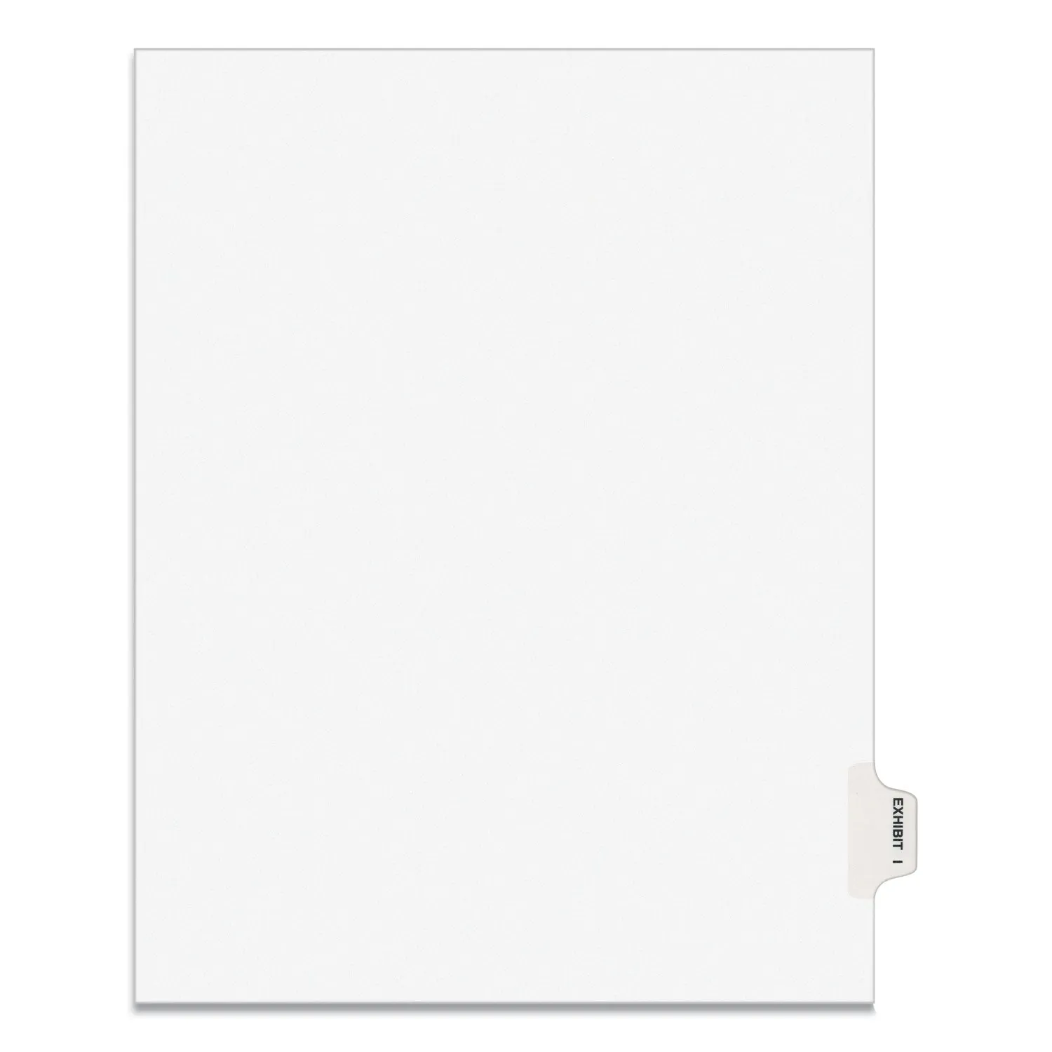 Avery® Avery-Style Preprinted Legal Side Tab Divider, 26-Tab, Exhibit I, 11 x 8.5, White, 25/Pack, (1379)