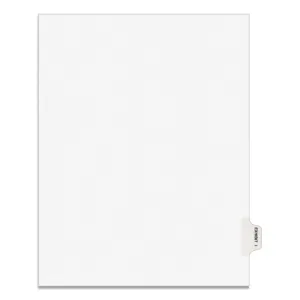 Avery® Avery-Style Preprinted Legal Side Tab Divider, 26-Tab, Exhibit I, 11 x 8.5, White, 25/Pack, (1379)