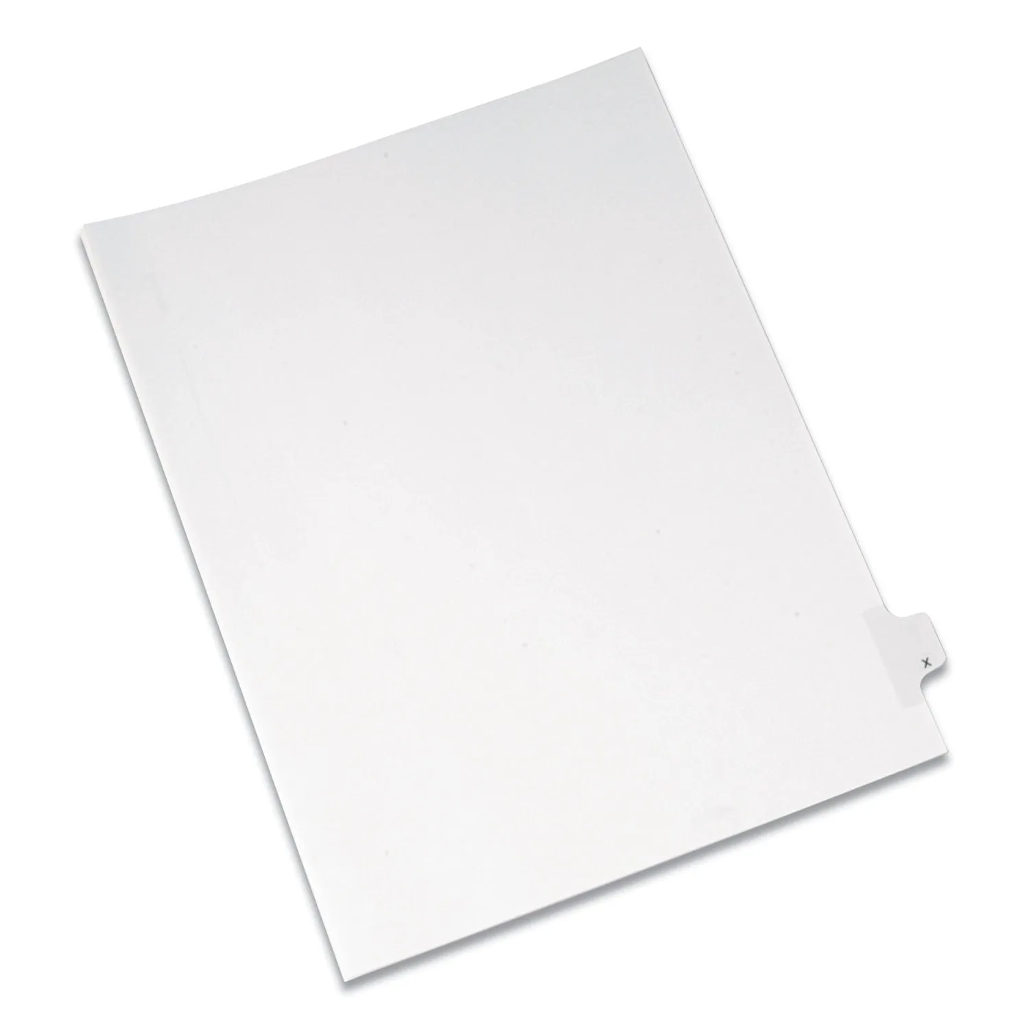 Avery® Preprinted Legal Exhibit Side Tab Index Dividers, Allstate Style, 26-Tab, X, 11 X 8.5, White, 25/pack