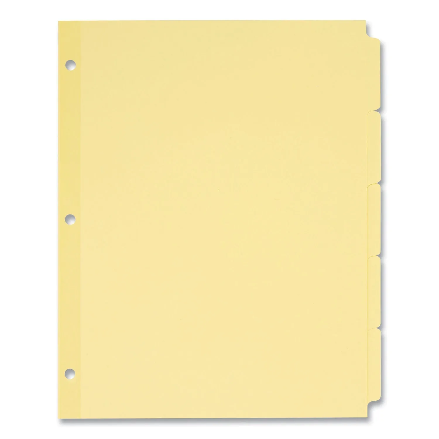 Avery® Write and Erase Plain-Tab Paper Dividers, 5-Tab, 11 x 8.5, Buff, 36 Sets