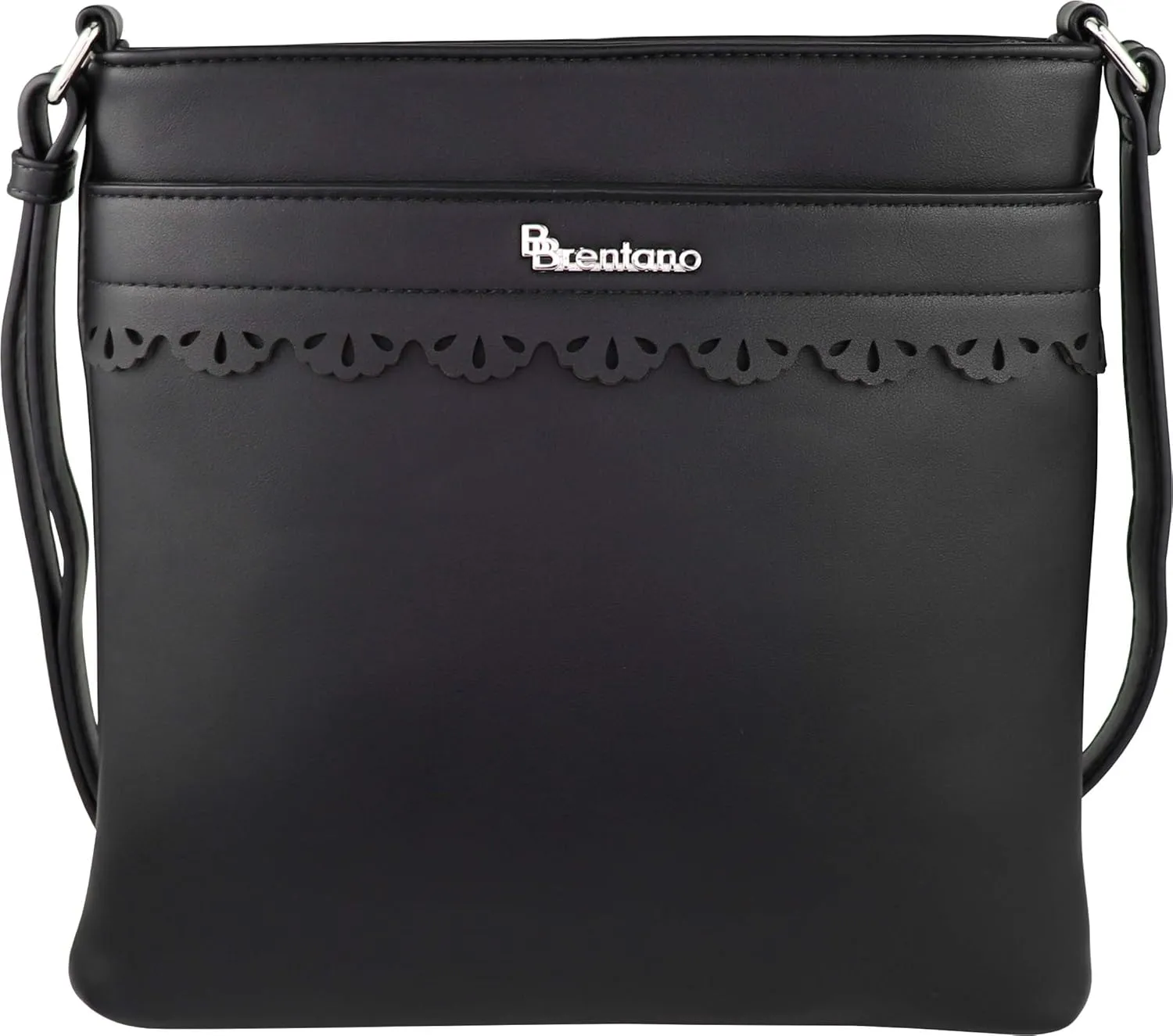 B BRENTANO Vegan Medium Crossbody Handbag Purse