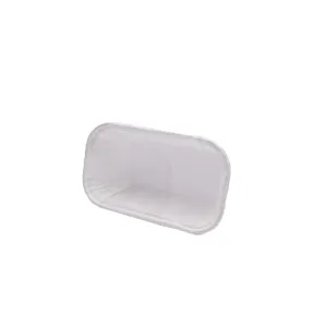 Baking Pan Muffin Rectangular Paper Liner Cases - White