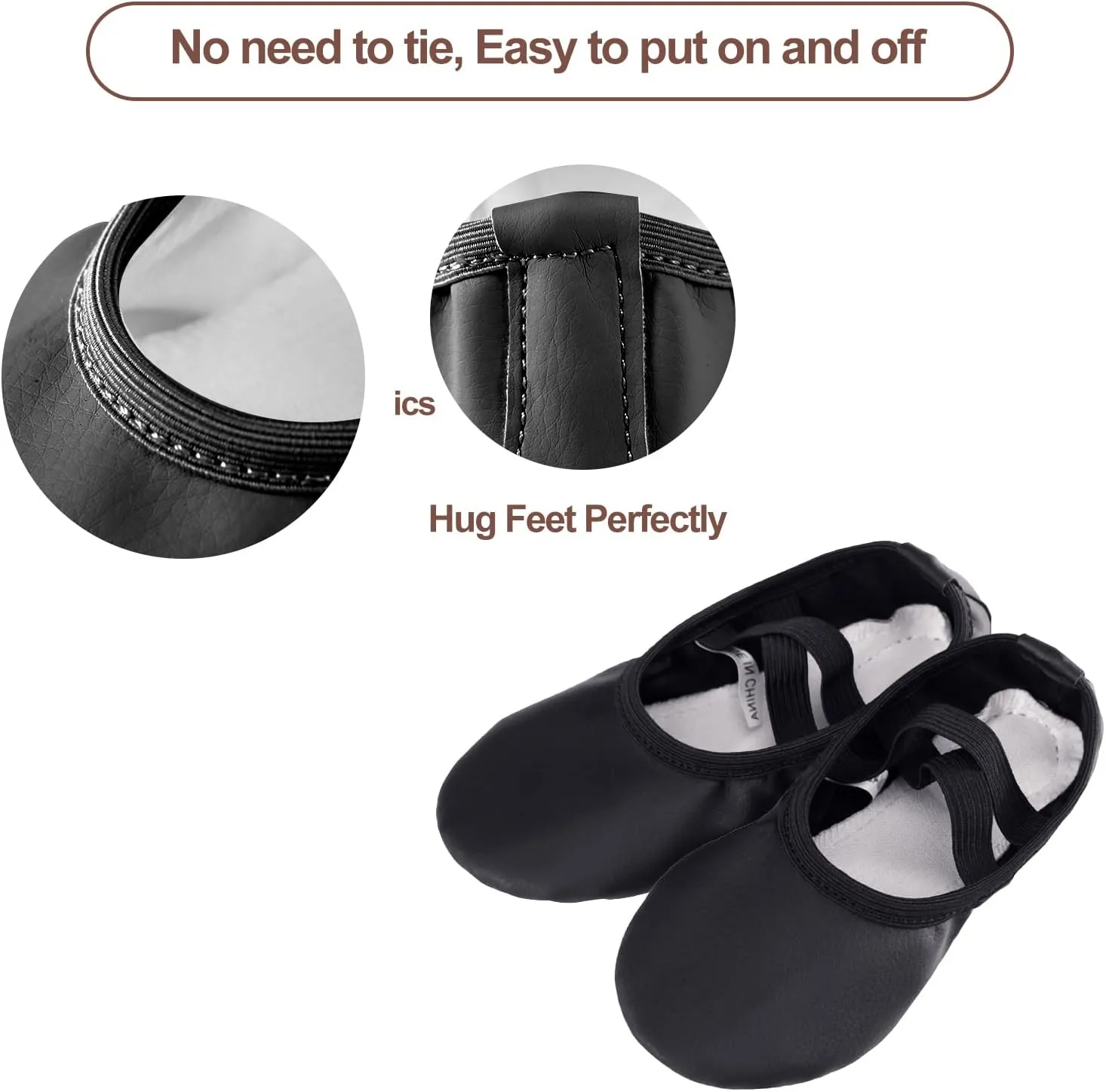 Ballet Shoes for Girls, Canvas Ballet Shoes Leather Split Sole Dance Shoes, Ballet Slippers for Toddler Girls(Toddler/Little/Big Kid)