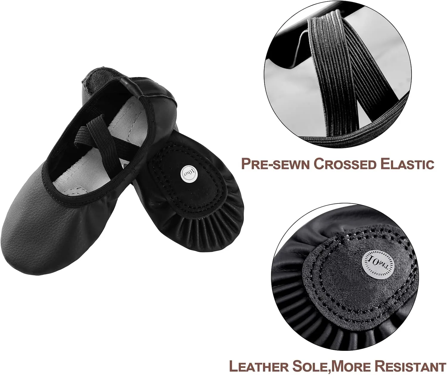 Ballet Shoes for Girls, Canvas Ballet Shoes Leather Split Sole Dance Shoes, Ballet Slippers for Toddler Girls(Toddler/Little/Big Kid)