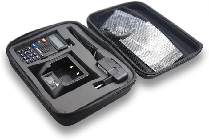 BAOFENG Radio Carrying Travel Case UV-5R All Series UV-5R UV-5RA UV-5RE UV-5RM, Protect Dual Band Two-Way Radio(Black)
