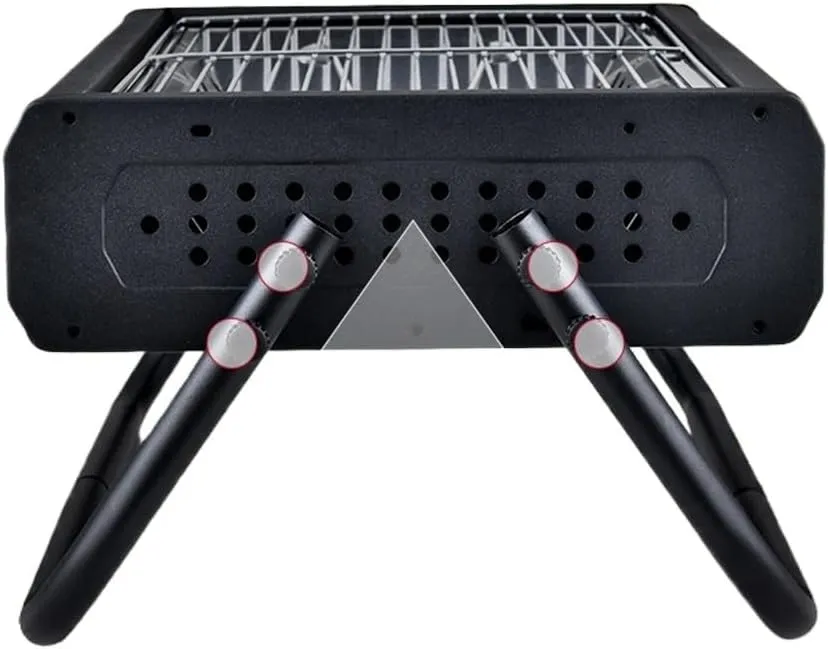 Barbecue Skewers Outdoor Grills Camping Foldable Portable Grills/Argento/44 * 30 22.5Cm