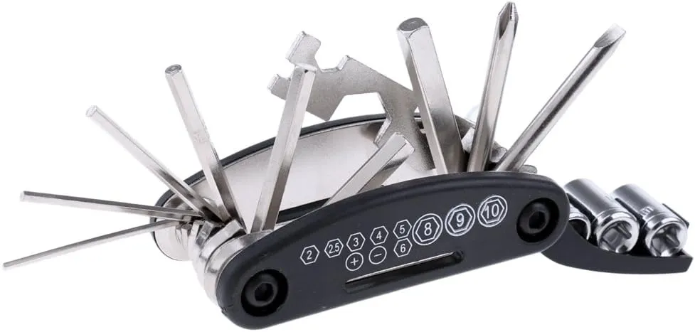 barenx 15 in 1 Multi-Function Tools Bike Multi Repair Tool Kit Hex