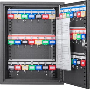 Barska Adjustable Key Cabinet Lock Box with Colorful Key Tag Labels - 42 POSITION - KEY LOCK