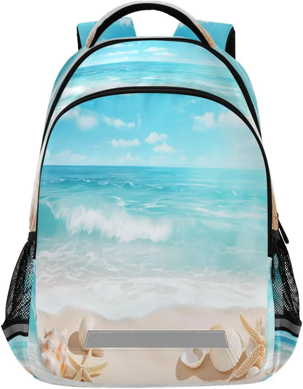 Beautiful Beach Scene Design Waterproof Backpack - Casual Outdoor Sports Daypack with Ergonomic Shoulder Straps#145