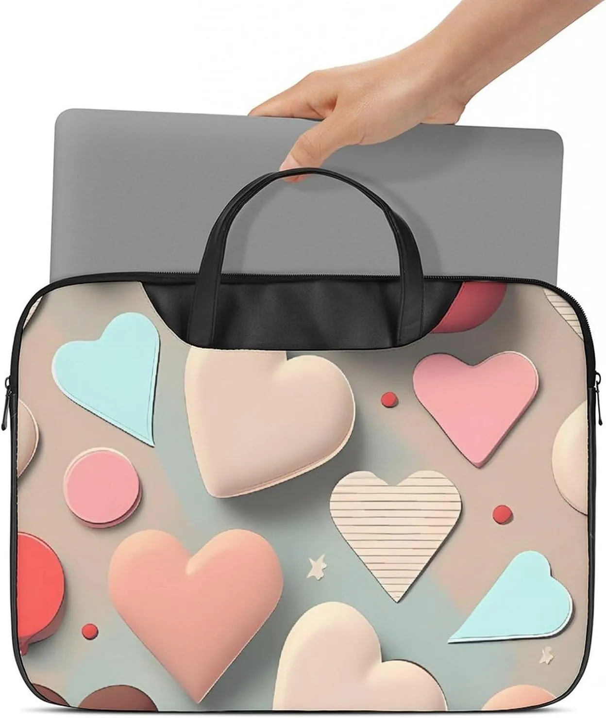 Beautiful Sunflower Laptop Bag for Women Handheld Leather Computer Bag Laptop Messenger Bag Briefcase