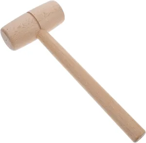 Beech Hammer Mallet Wood Carving Hammer Round Head Essential Tool for Woodworkers