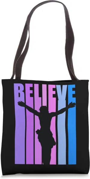 Believe Jesus Religious Religion Church Worship Faith Belief Tote Bag