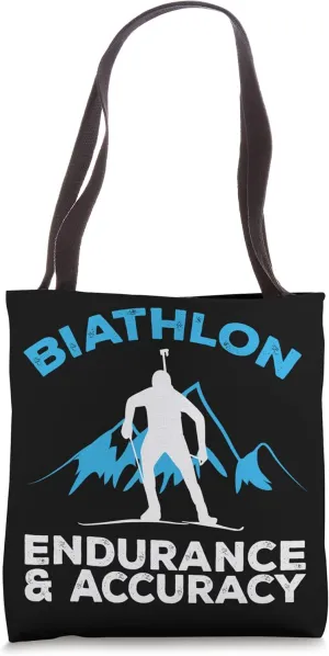 Biathlon Endurance Accuracy Cross Skiing Shooting Tote Bag