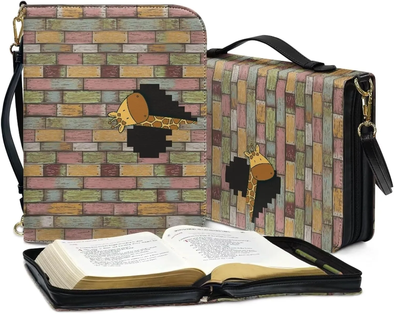 Bible Bags Bible Cases for Women Men Bible Cover with Strap Bible Box