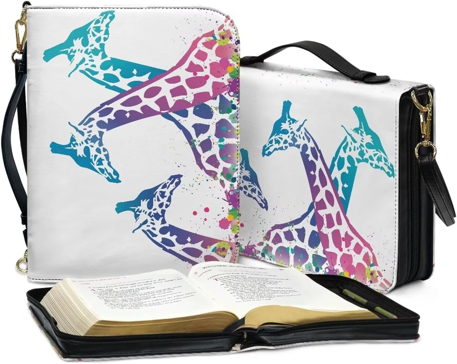Bible Bags Bible Cases for Women Men Bible Cover with Strap Bible Box