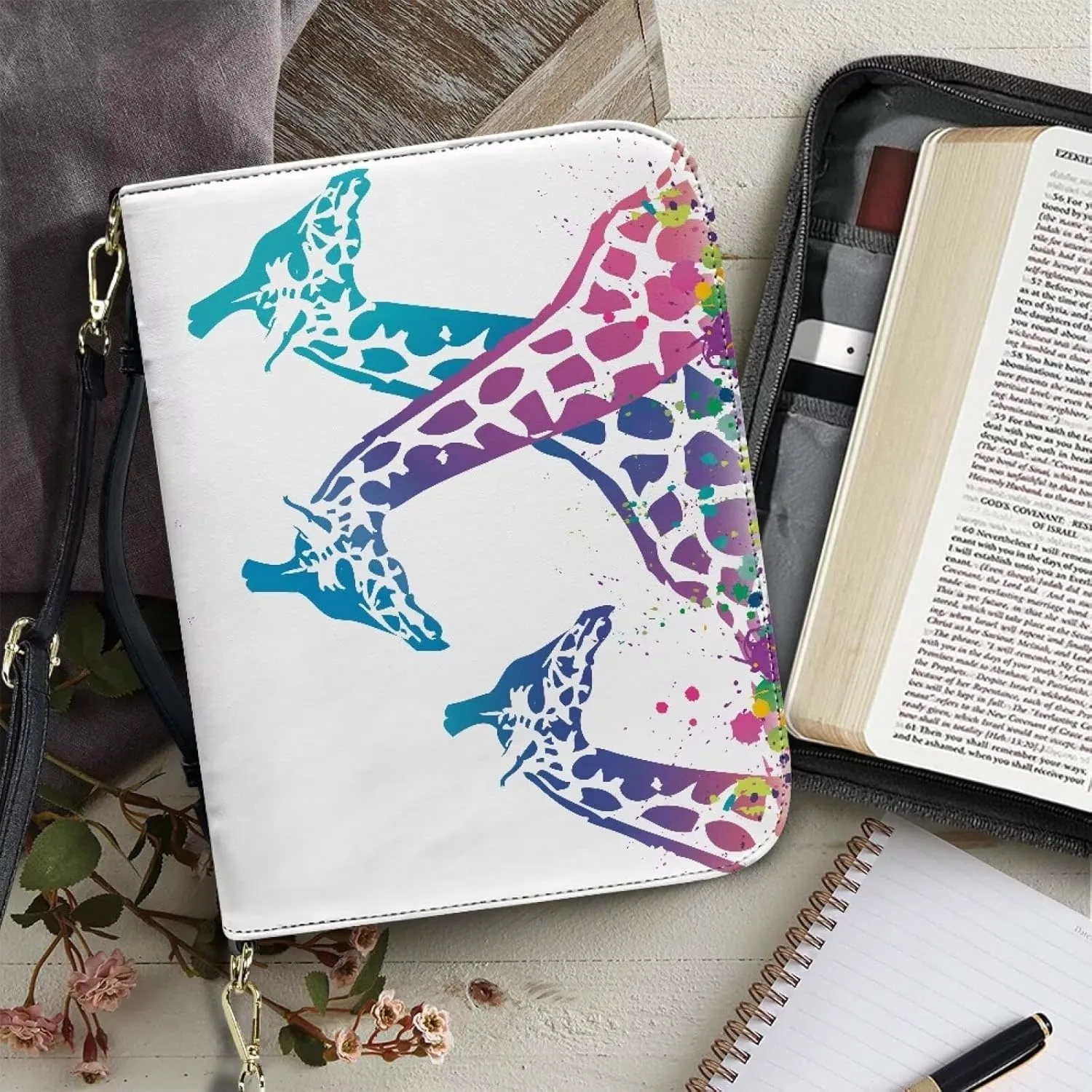 Bible Bags Bible Cases for Women Men Bible Cover with Strap Bible Box