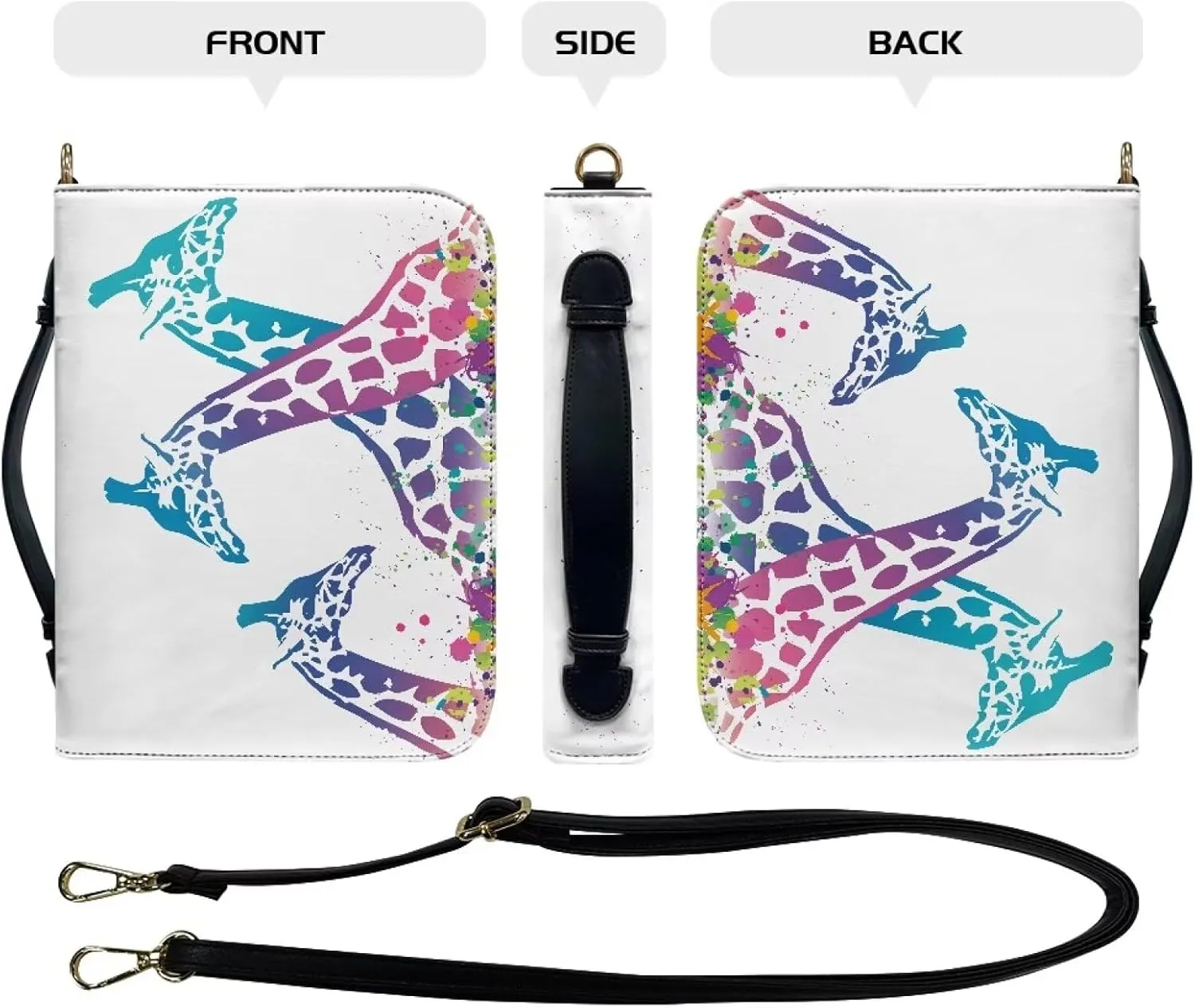 Bible Bags Bible Cases for Women Men Bible Cover with Strap Bible Box