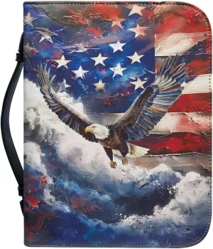 Bible Cover Case PU Leather Book Cover for Women Girls, Large Capacity Scripture Bag Bible Cover Bags