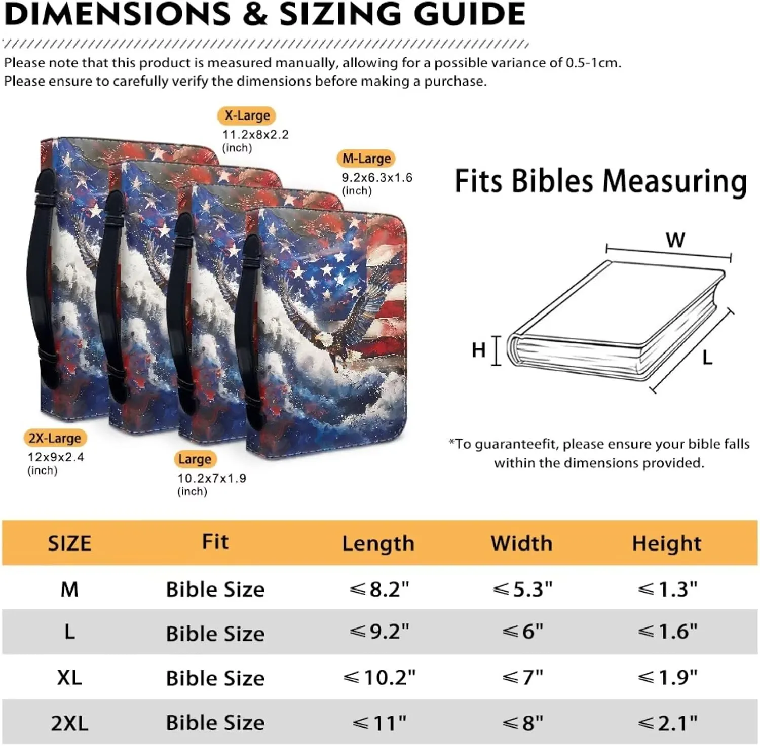 Bible Cover Case PU Leather Book Cover for Women Girls, Large Capacity Scripture Bag Bible Cover Bags