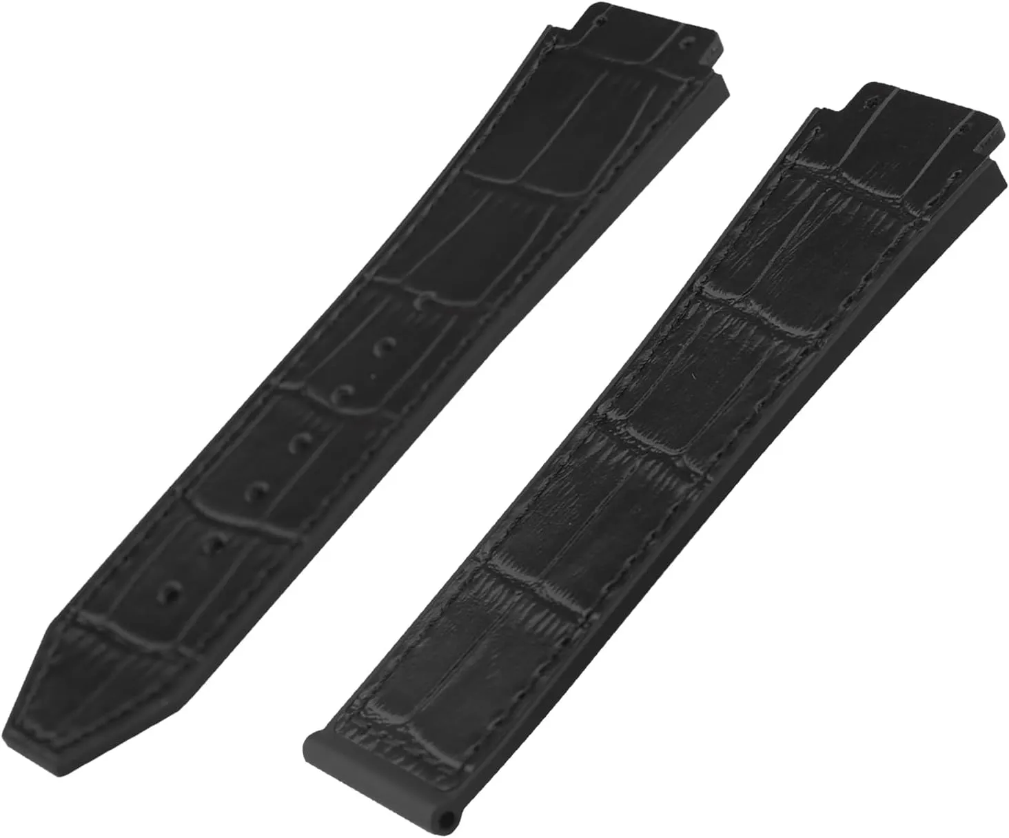 Big Bang Leather 25mm Watch Bands Replacement Fit for Hublot Big Bang 19mm*25mm*22mm Watch Strap Wirstband Bracelet For Men and Women(without metal buckle)