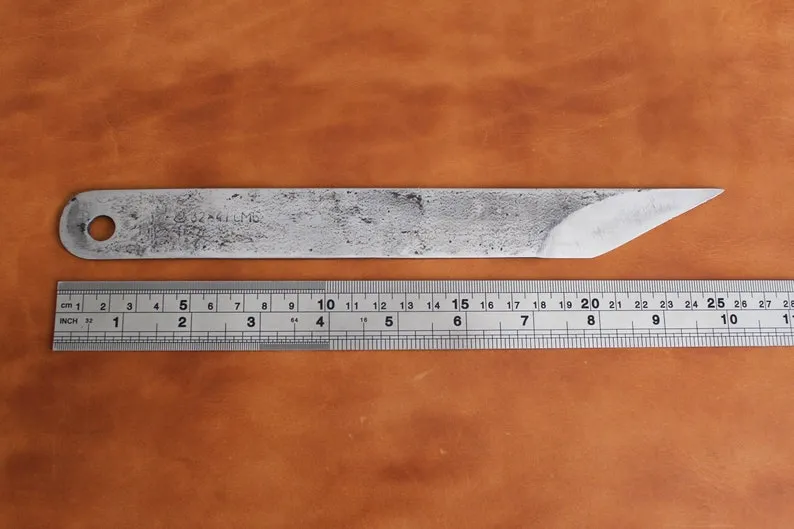Big Leather Skiving Knife, Wide Leather Skiver One Bevel Kiridashi