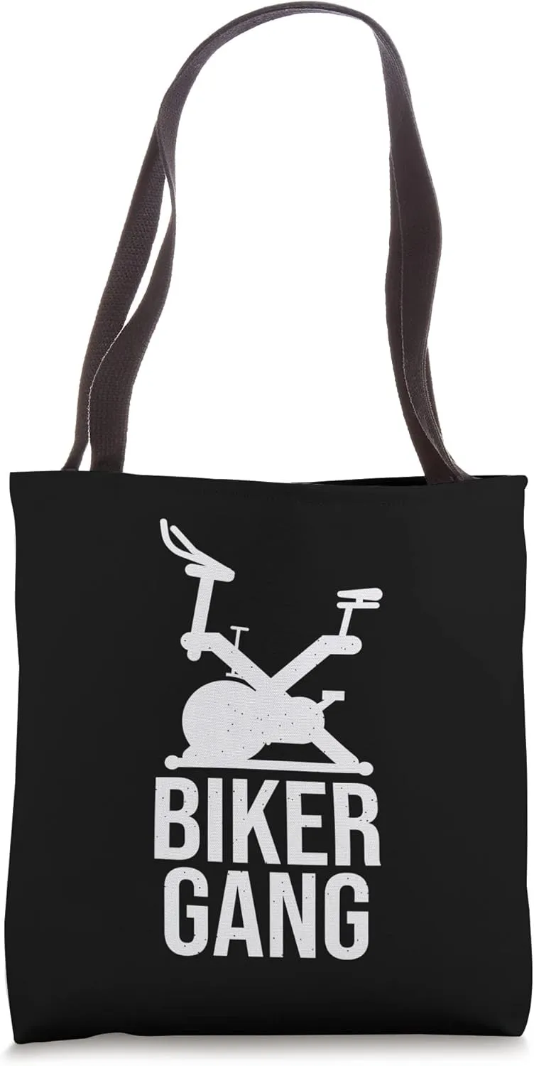 Biker Gang Gym Endurance Cycling Sport Training Tote Bag