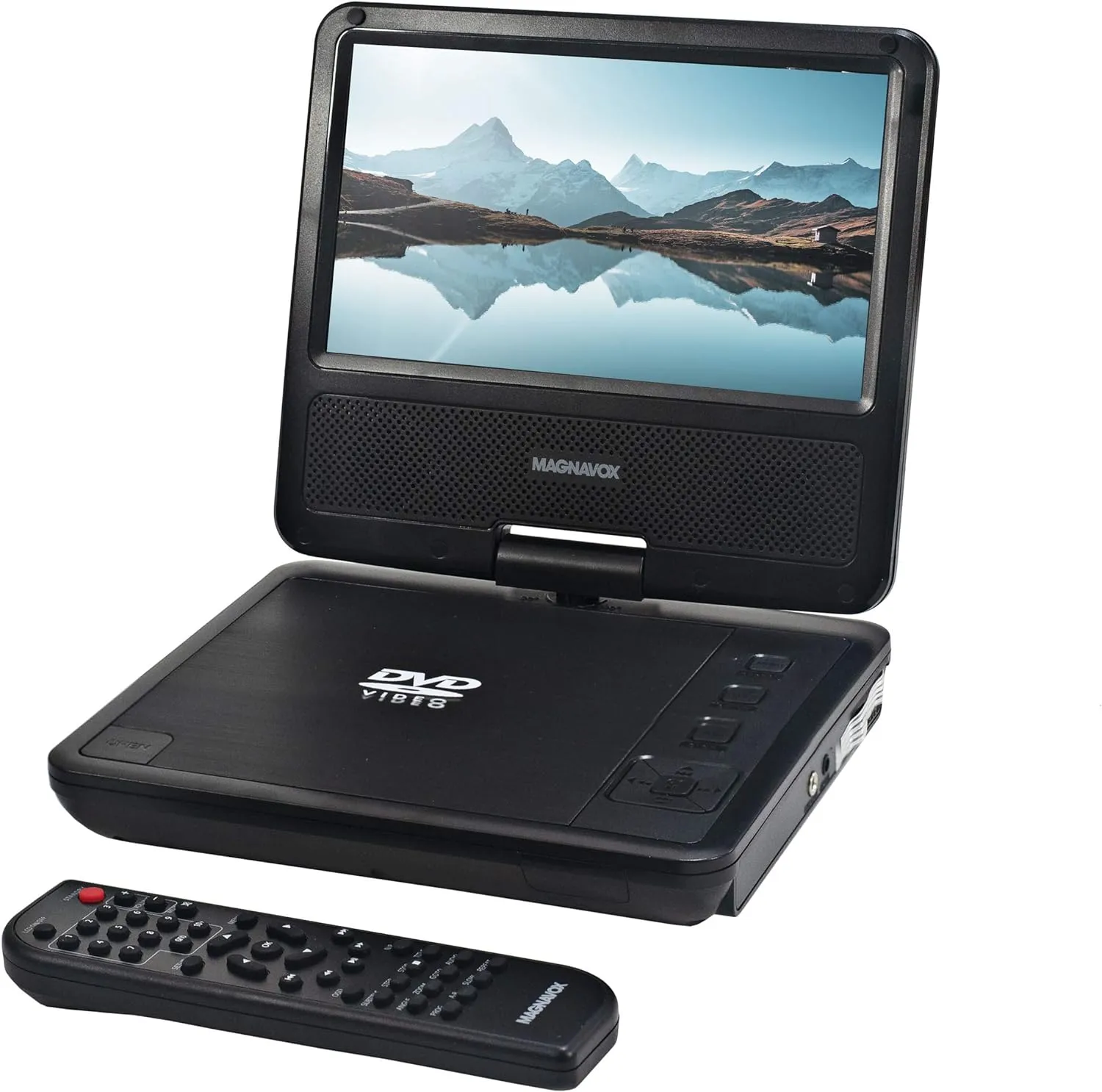 Black 7 Inch TFT Swivel Screen Portable DVD/CD Player