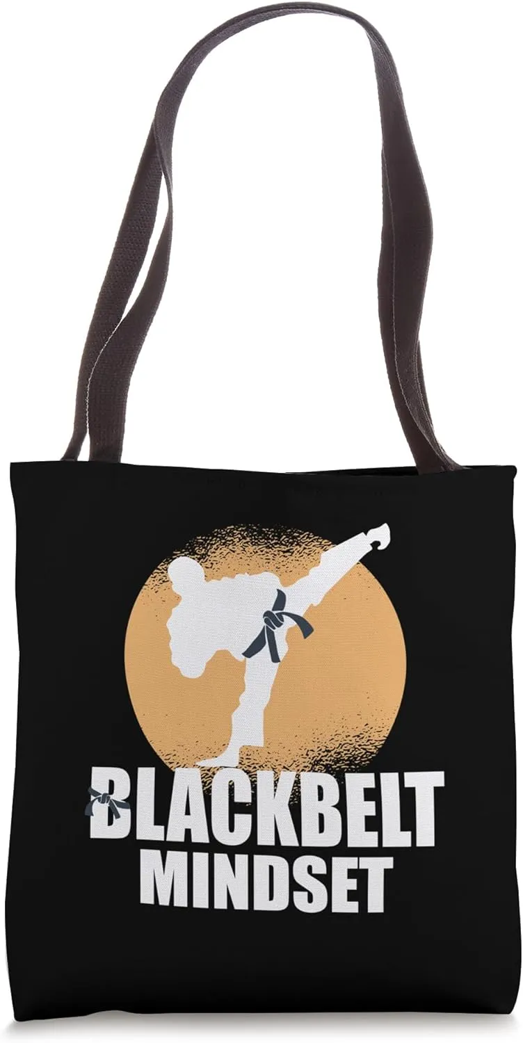 Black Belt Mindset Martial arts discipline and Training Tote Bag