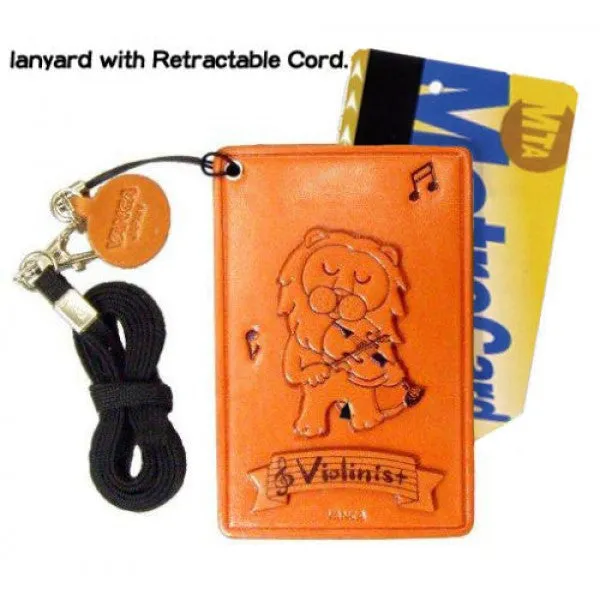 Black Labrador Retriever Leather Commuter Pass case/card Holders #26458