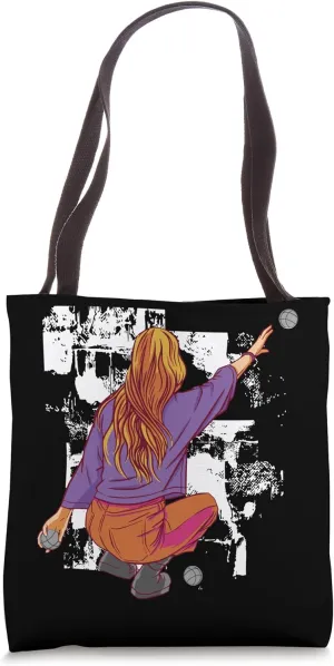 Boules Player Throws Boules Ball For Boulder To Boulder Tote Bag