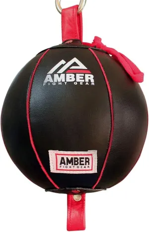 Boxing MMA Muay Thai Fitness Workout Training Leather Punching Floor to Ceiling Speed Dodge Ball Double End Bag Professional with Bungee Cords