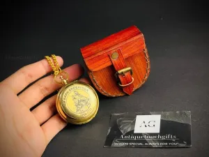 Brass Compass | Handmade Vintage Navigation Tool | Unique Gift for Him, Her, Dad, Mom, Grandparents Day Gift