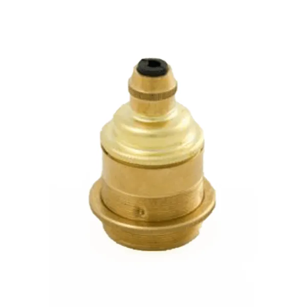 Brass Edison Screw Cord Grip Lamp Holder with Lamp Shade Ring